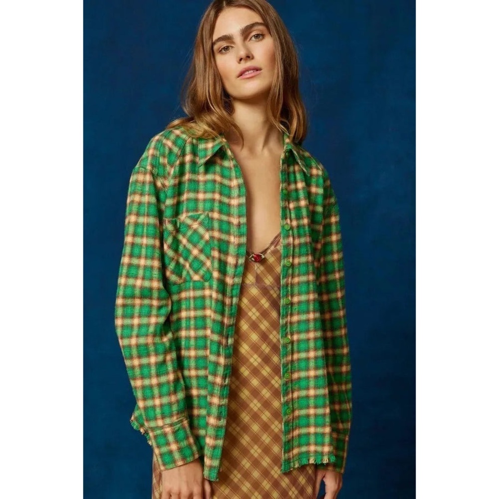 Brixton Button-Down Plaid Flannel Shirt Sz M